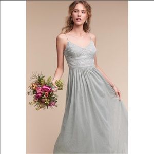 Adrianna Papell x BHLDN Aida Gown in Mist
